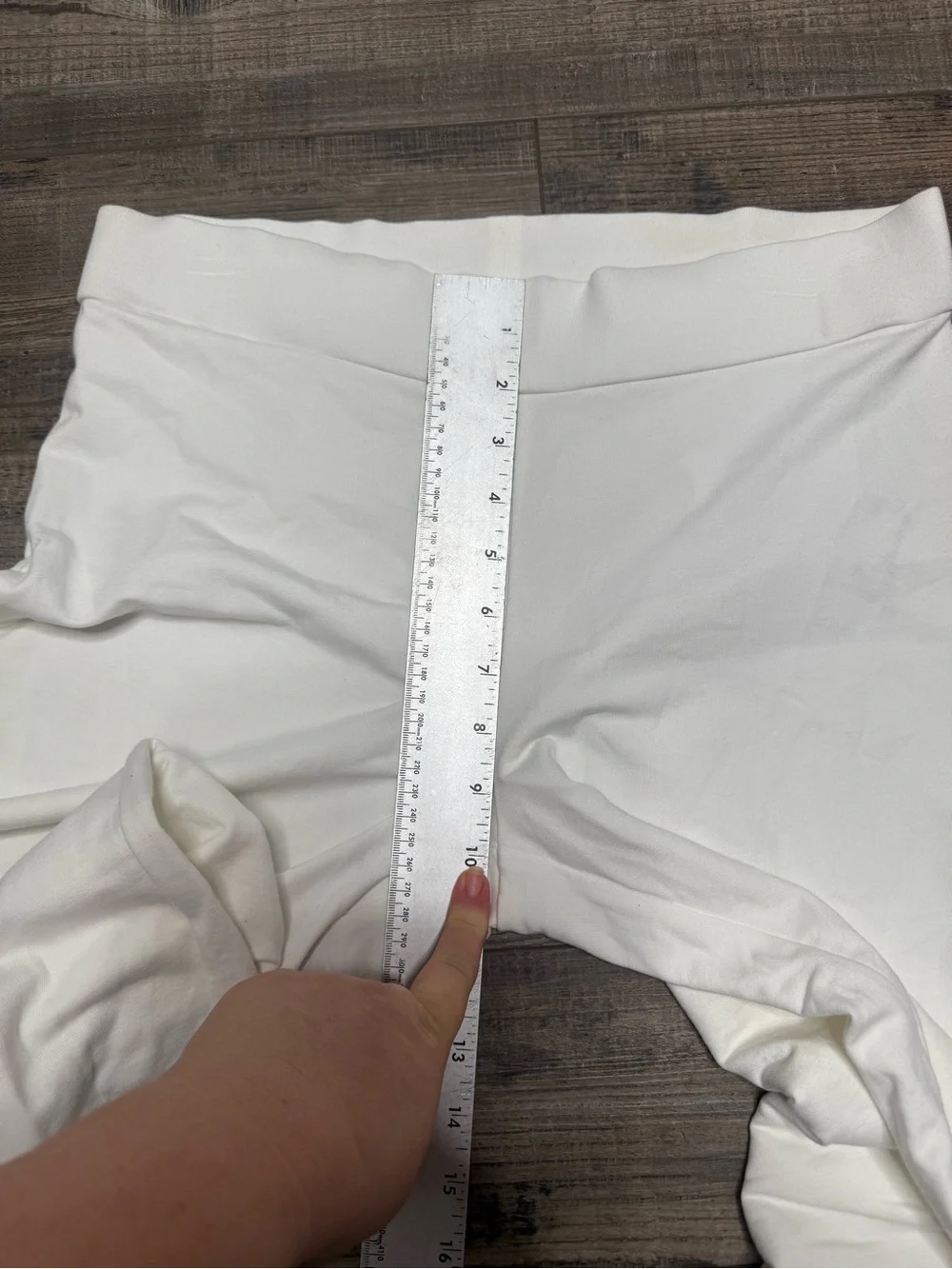 Pure Jill Women's White Wide-Leg Crop Pants Stretch Small